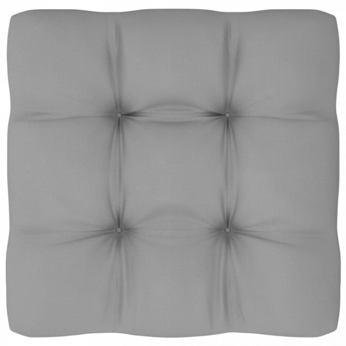 Pernă canapea din paleți, gri, 70x70x10 cm
