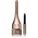 flormar Brow Pomade pomadă pentru spr&acirc;ncene cu pensula culoare 03 Brown 2,2 g