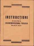HST A1102 Instrucțiuni asupra &icirc;ntrebuințării măștii Model 1935 - interbelică