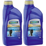 Pachet 2 litri ulei Ravenol 2T Outboard fullsynth