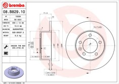 BREMBO 08.B829.10 PRIME LINE Disc frana