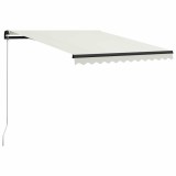 vidaXL Copertină retractabilă manual, crem, 300 x 250 cm 3055185