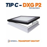 FAKRO FEREASTRĂ CU CUPOLA TIP G PENTRU ACOPERIȘ TERASĂ DXG P2 FARA DESCHIDERE