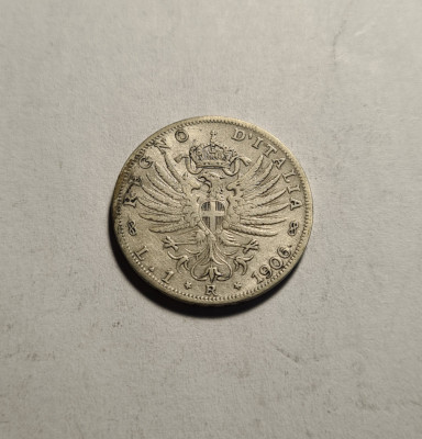 Italia 1 Lira 1906 foto