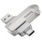Stick USB Hoco UD10 64GB, Dual USB-A + USB-C, USB 3.0 , Stocare Rapida si Versatila