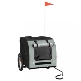 Cumpara ieftin Remorca bicicleta animale companie gri/negru textil oxford/fier