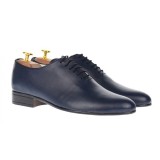 Pantofi barbati eleganti din piele naturala de culoare bleumarin inchis NIC5BLMBOX