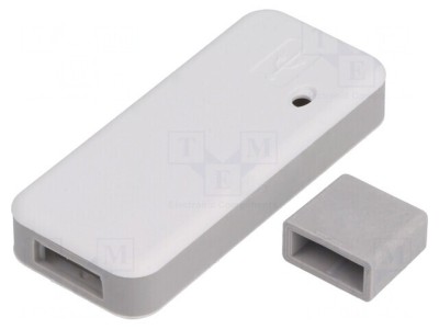 Carcasă USB 25x58x10mm Gri Deschis TEK-BERRY foto