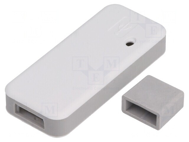 Carcasă USB 25x58x10mm Gri Deschis TEK-BERRY