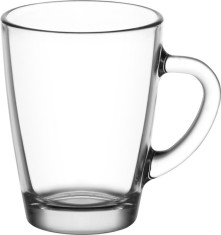 Set 6 cani din sticla LAV Vega pentru cafea si ceai, 250 ml