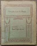 Caiet pentru lucrari la limba romana al unui seminarist 1924