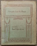 Caiet pentru lucrari la limba romana al unui seminarist 1924