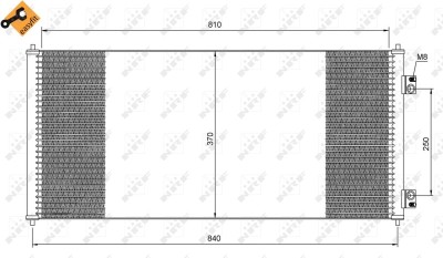 NRF 35651 EASY FIT Condensator, climatizare foto