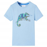 Tricou pentru copii cu m&acirc;neci scurte, albastru deschis, 104