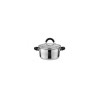 Oala din inox 3litri cu capac, 20 cm,fund termic multistrat, Kinghoff