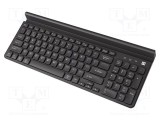 Tastatură neagră wireless NATEC USB A US layout 108 butoane