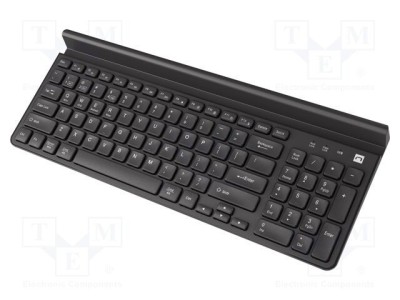 Tastatură neagră wireless NATEC USB A US layout 108 butoane foto