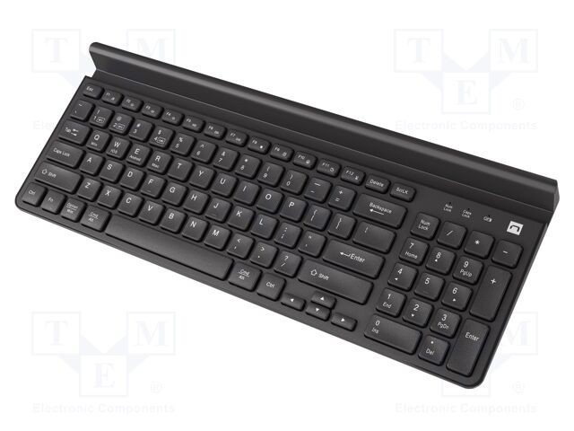 Tastatură neagră wireless NATEC USB A US layout 108 butoane