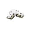 Set Conector pentru Sina Techstar&reg; RailRacks, Monofazata, Tip L, Forma L, Alb