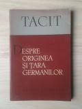 Tacit - Despre originea și țara germanilor
