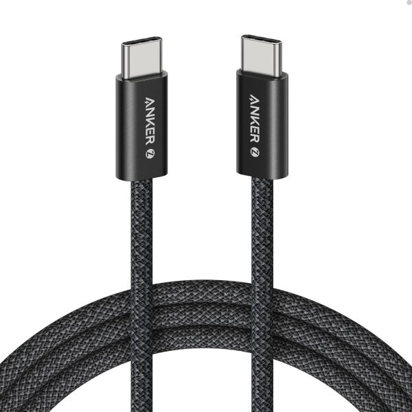 Cablu Date si Incarcare USB-C - USB-C Anker Zolo, 240W, 1.8m, Negru A8060H12