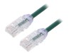 Patch Cord UTP Cat 6a 2m Verde LSZH 28AWG