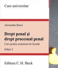 Drept penal si drept procesual penal pentru licenta Alexandru Boroi 2009