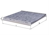 Filtru habitaclu cu carbon activ MAHLE LAK131