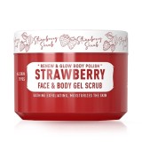 Cumpara ieftin Scrub gel - IMMORTAL - Strawberry - pentru fata si corp - 300 ml