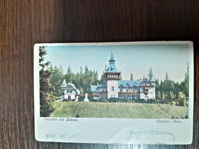 Carte postala, Castelul Peles la inceput de secol XX, circulata foto