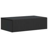 vidaXL Masă laterală montată pe perete Negru 59 x 34,5 x 17 cm 898486