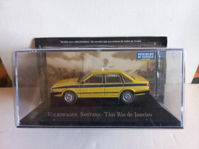 Macheta Volkswagen Santana - Taxi Rio de Janeiro 1:43 Deagostini foto