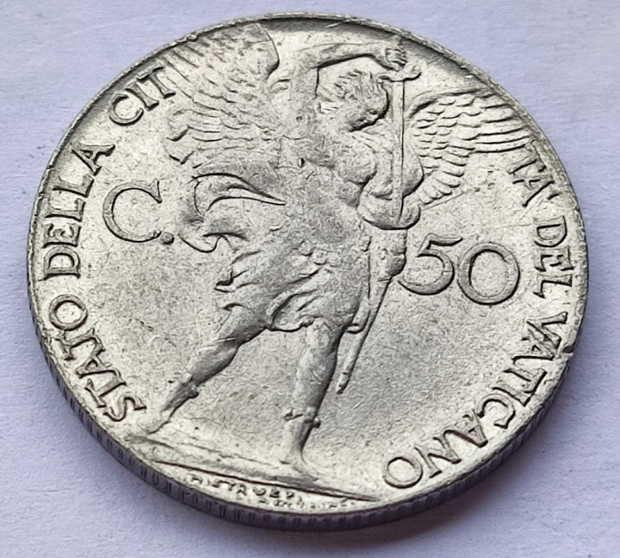 37. Moneda Vatican 50 centesimi 1941