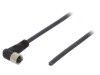 Cablu de conectare M8 unghi 10m 60VAC 4A PUR