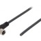 Cablu de conectare M8 unghi 10m 60VAC 4A PUR