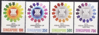C1302 - Singapore 1982 - Conferinta ASEAN 4v.neuzat,perfecta stare foto