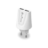 Incarcator Detech compatibil Telefoane, iesire 2 x USB, 5V, 2.1A