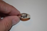 INEL AUR alb 18K + 1 Diamant = 0.30ct. - Vs1 - Barbati - Marimea 66 - 9.7g. !, 57 - 67