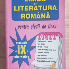 Limba și literatura română pentru elevii de liceu, clasa a IX-a - M. Badea, 2016