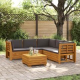 vidaXL Set de canapele de exterior 6 Bucată Maro Lemn Solid de Acacia 3403108
