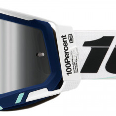 Ochelari cross/atv 100% Racecraft 2 Arsham, lentila oglinda, culoare rama alb/al Cod Produs: MX_NEW 26013213PE