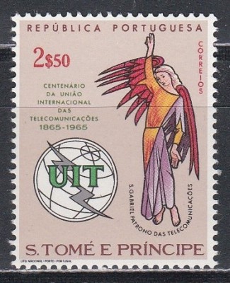 Sao Tome si Principe 1965 - A 100-a aniversare a UIT, MNH foto