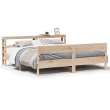 Cumpara ieftin Cadru de pat fara saltea, 180x200 cm, lemn masiv pin