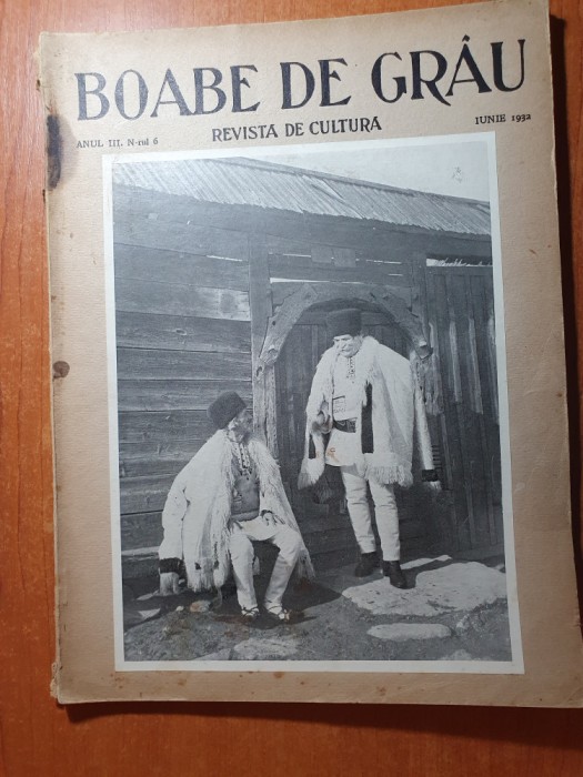 boabe de grau iunie 1932-fundatia carol 1,monumente romanesti in istambul