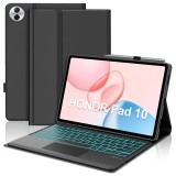 Carcasă Honor Pad 10 cu tastatură și touchpad, detașabilă magnetic, cu iluminare spate, QWERTZ germană &ndash; Neagră 12.1in