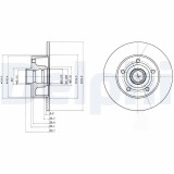 DELPHI BG3030 Disc frana