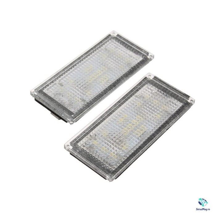 Set 2 Lampi Iluminare Numar LED pentru BMW E65 E66