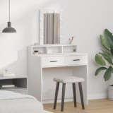 Cumpara ieftin Masă de toaletă cu LED, alb, 79x41x140 cm