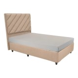 Cumpara ieftin Pat 1 persoana cu spatiu depozitare Tito Pako World Maro deschis 120x200x30 cm