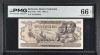 100 lei Dec 1947 BNR PMG66 unc bancnota gradata